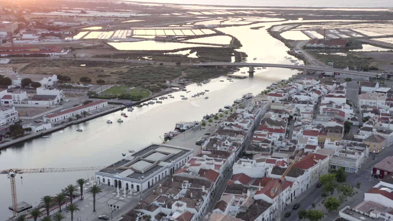 Impresionante toma panorámica desde Tavira, Portugal