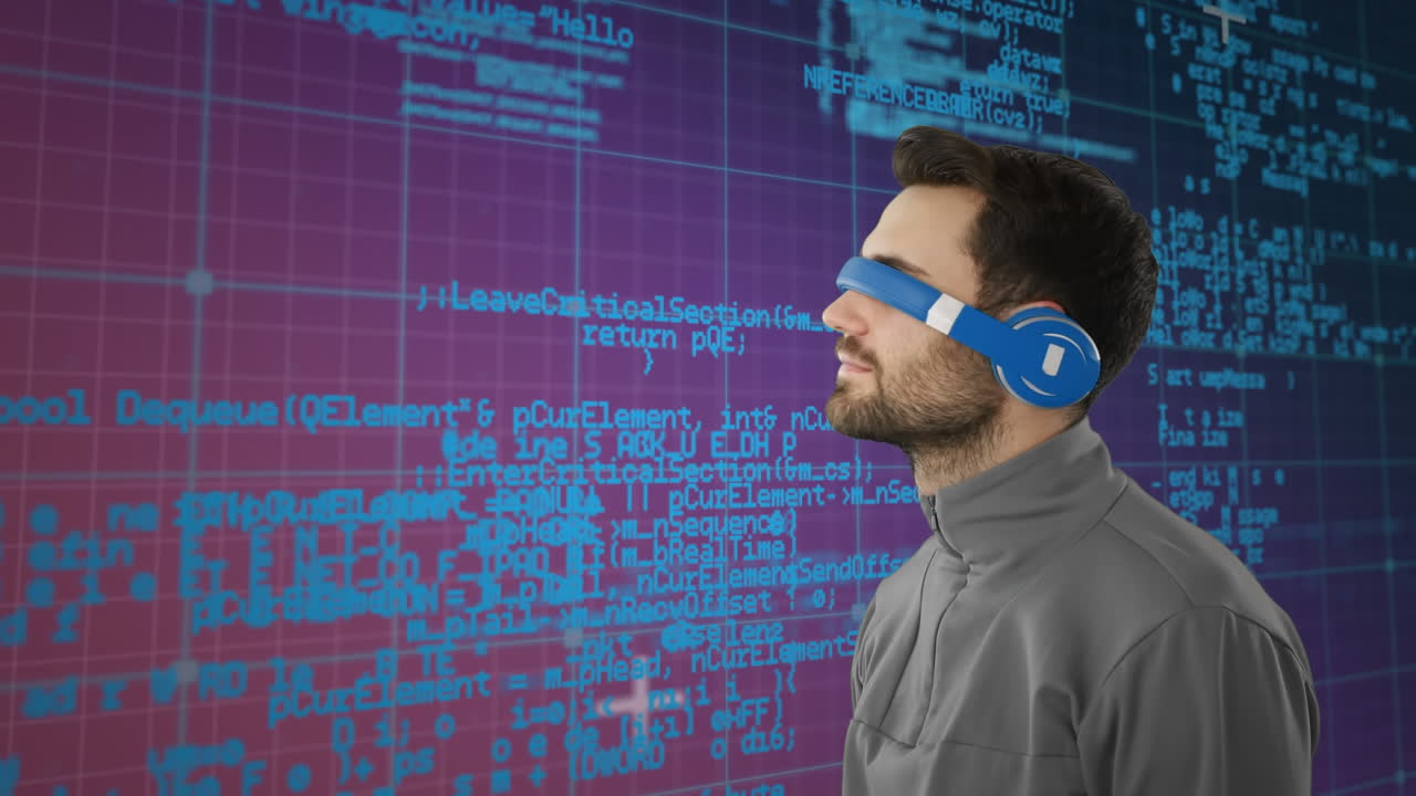 hombre con gafas virtuales