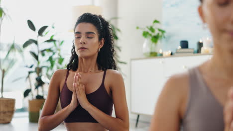 women meditating