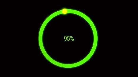 animation colorful loading circle.