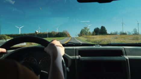 Driving-Past-Wind-Turbines