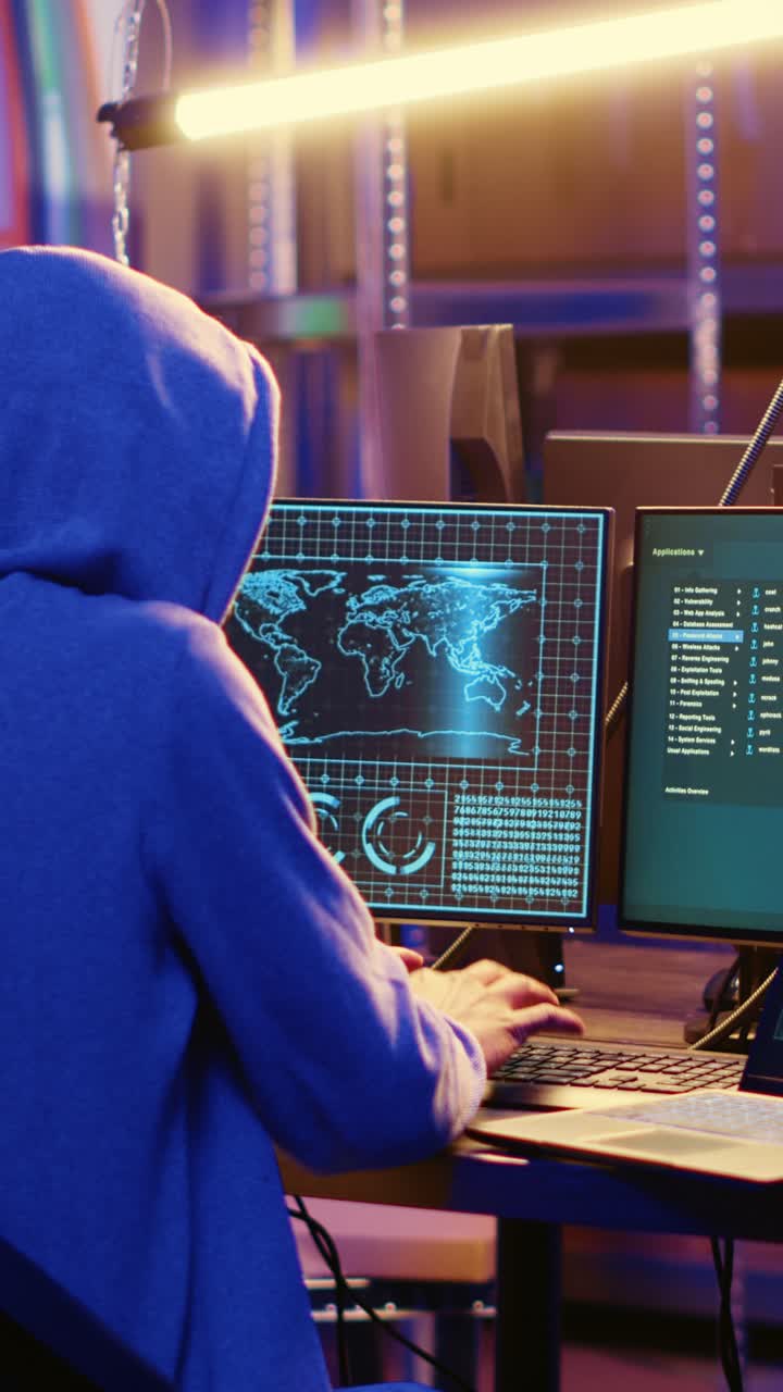 Vertical video Cybercriminal spoofs his location