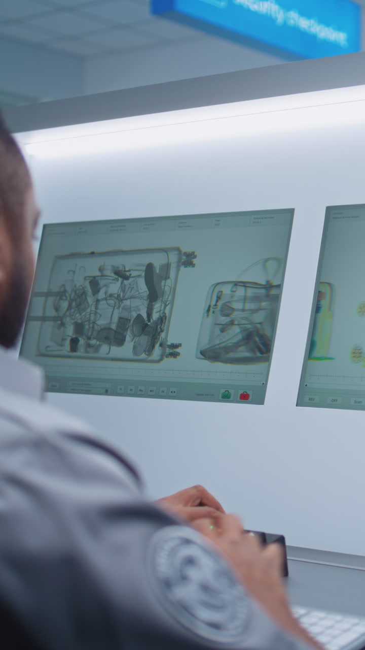 control de seguridad del equipaje en el aeropuerto