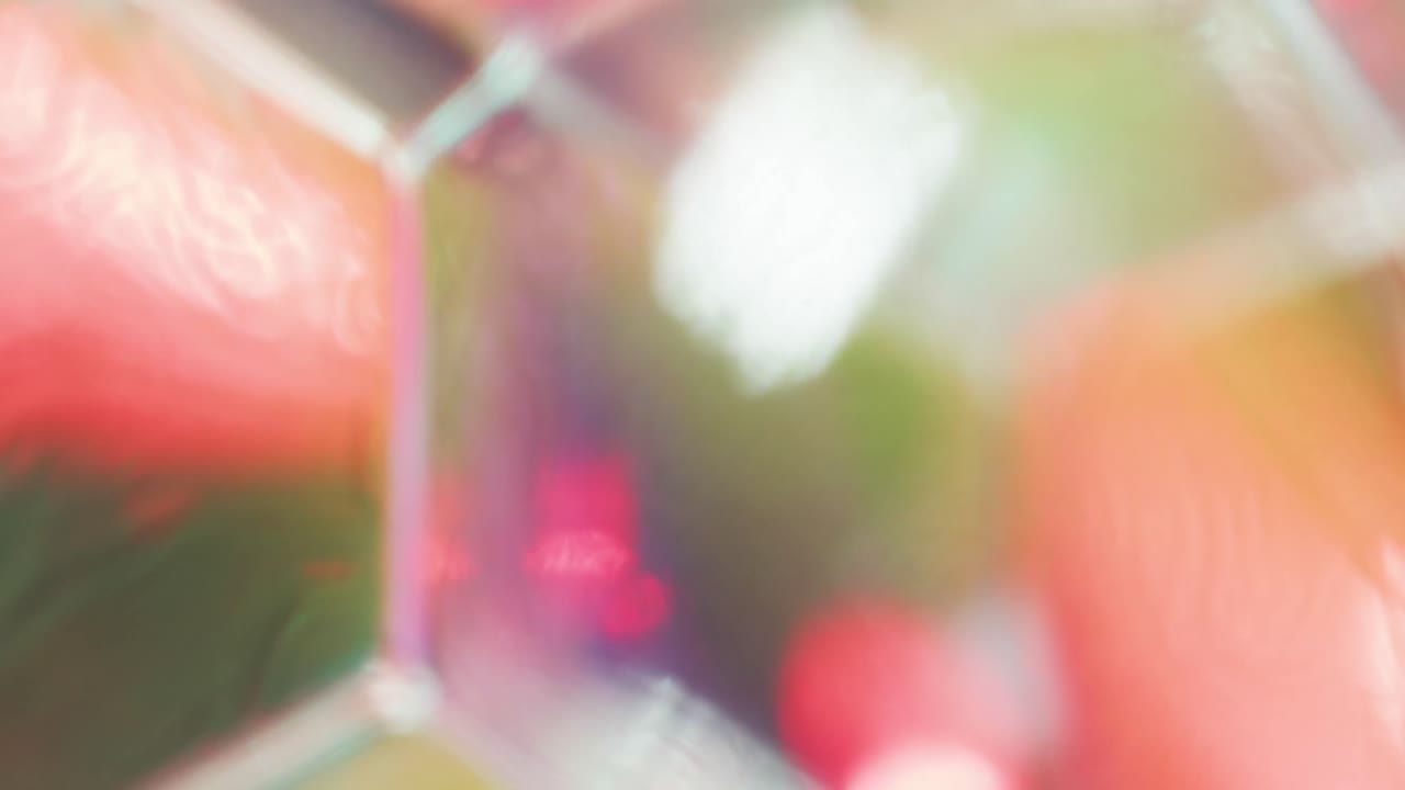 Animation of bubbles moving on green background with copy space