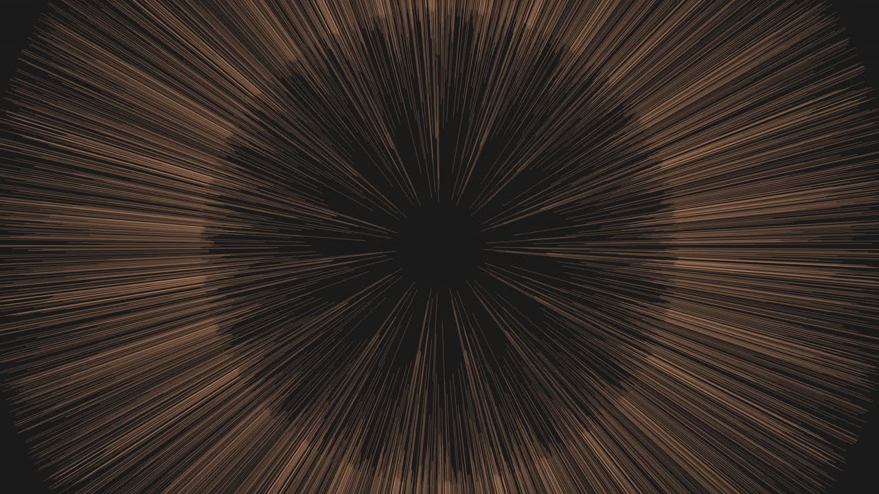 Neon rays from big sphere on dark space