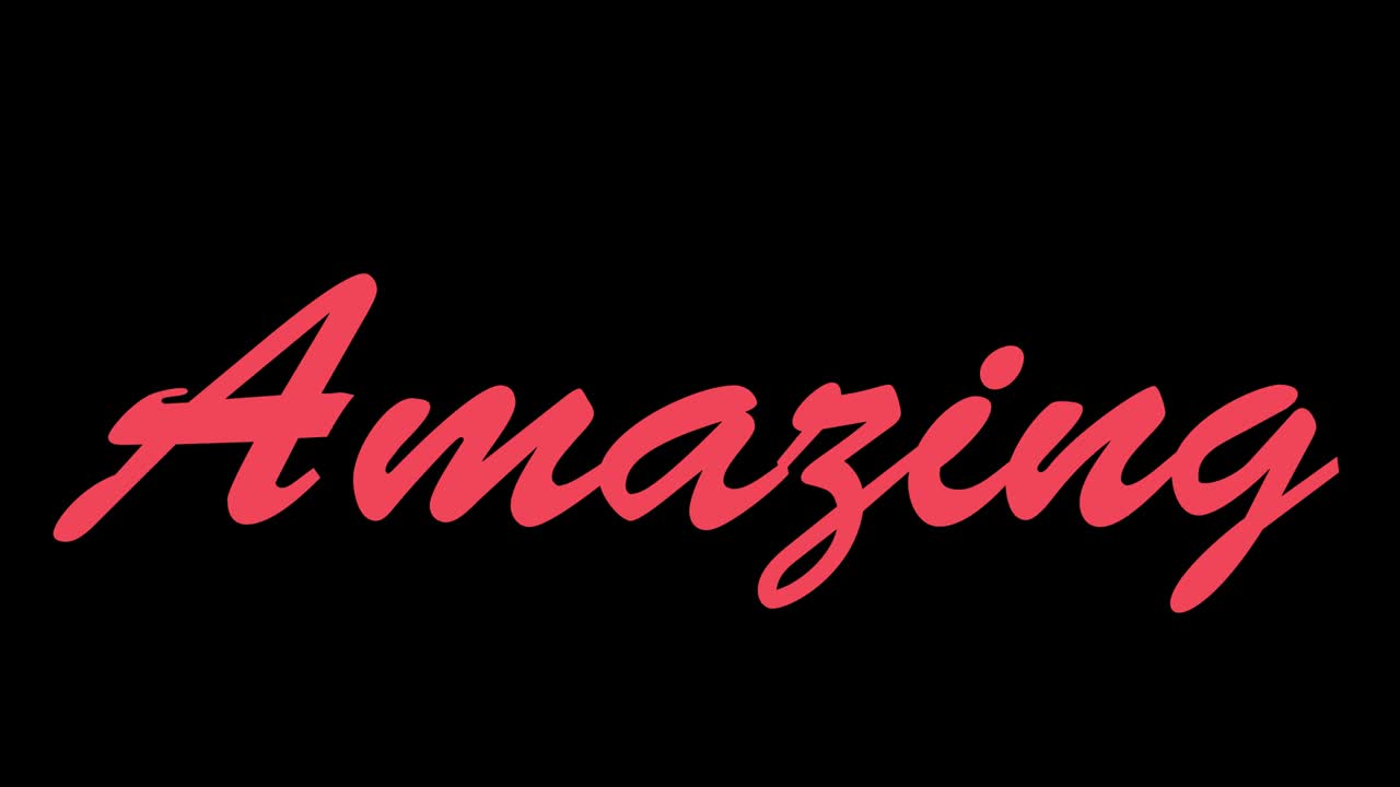 Amazing text animation message motion graphics