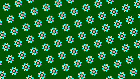 Graphic pattern that changes color as it rotates to the left