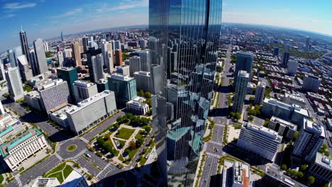 vista aérea de una ciudad moderna