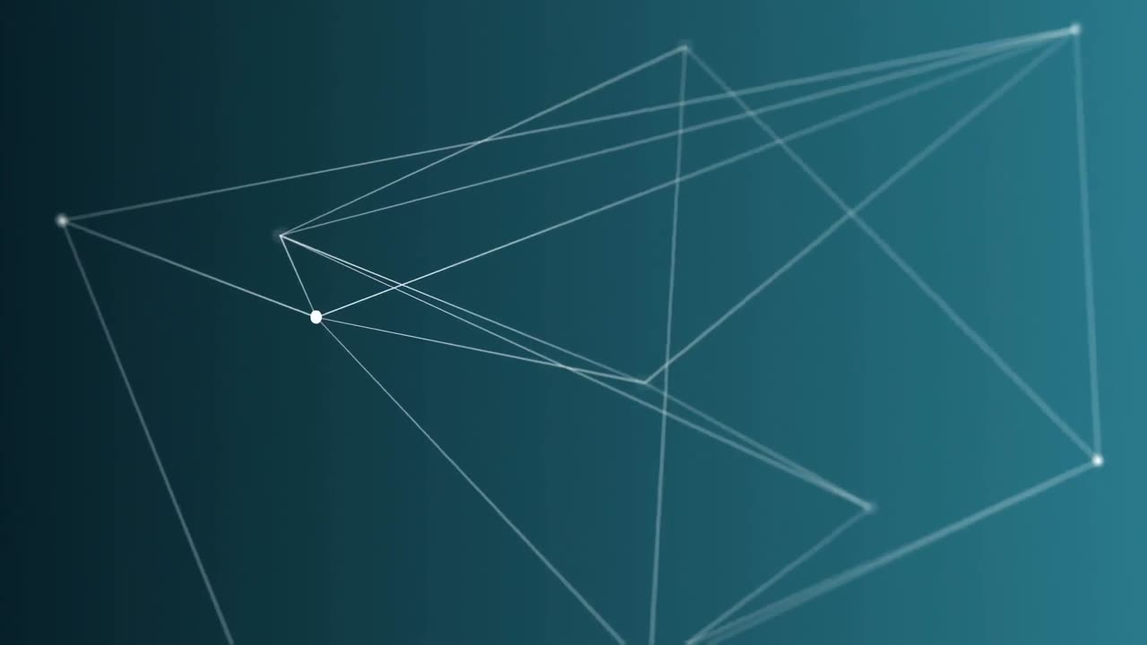 video generado digitalmente de la línea geométrica