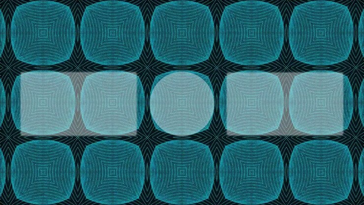 Kaleidoscope pattern end card ending screen motion graphics
