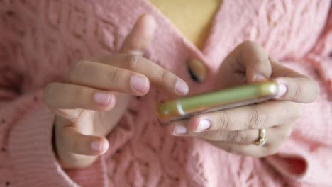 Woman using smartphone