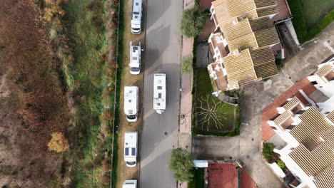 big camper van leaving free camping spot in costa brava beach