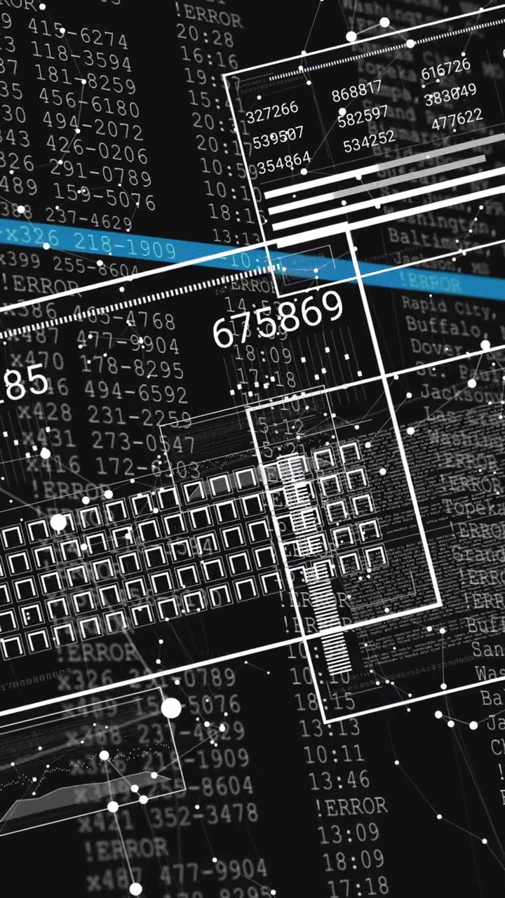 Vertical video: HUD animating on bluebar sweep, sliding and updating digits to show status