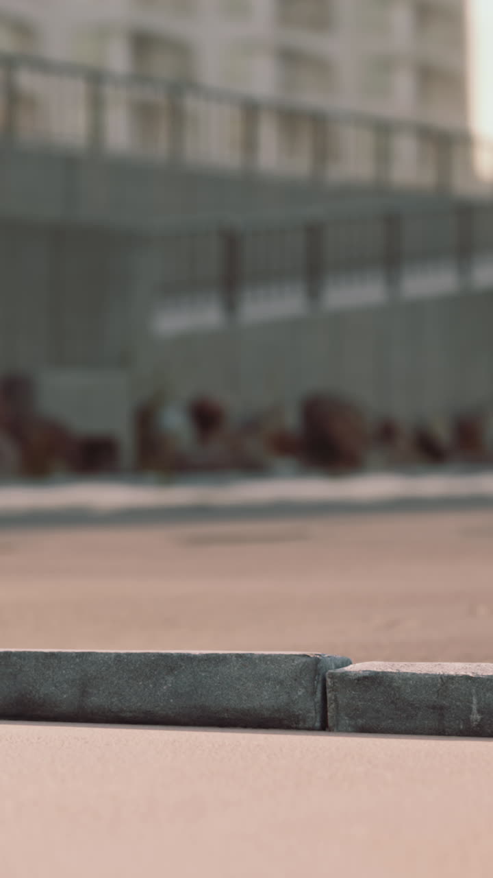 캘리포니아의 해변에 있는 주차장