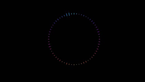 4k circle audio equalizer background. abstract motion background dancing lines