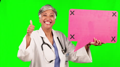 Green-screen,-old-woman-thumbs-up