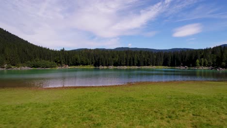 Lake-Lago-di-Fusine-Superiore-Italy-Alps.-Aerial-FPV-drone-flights.