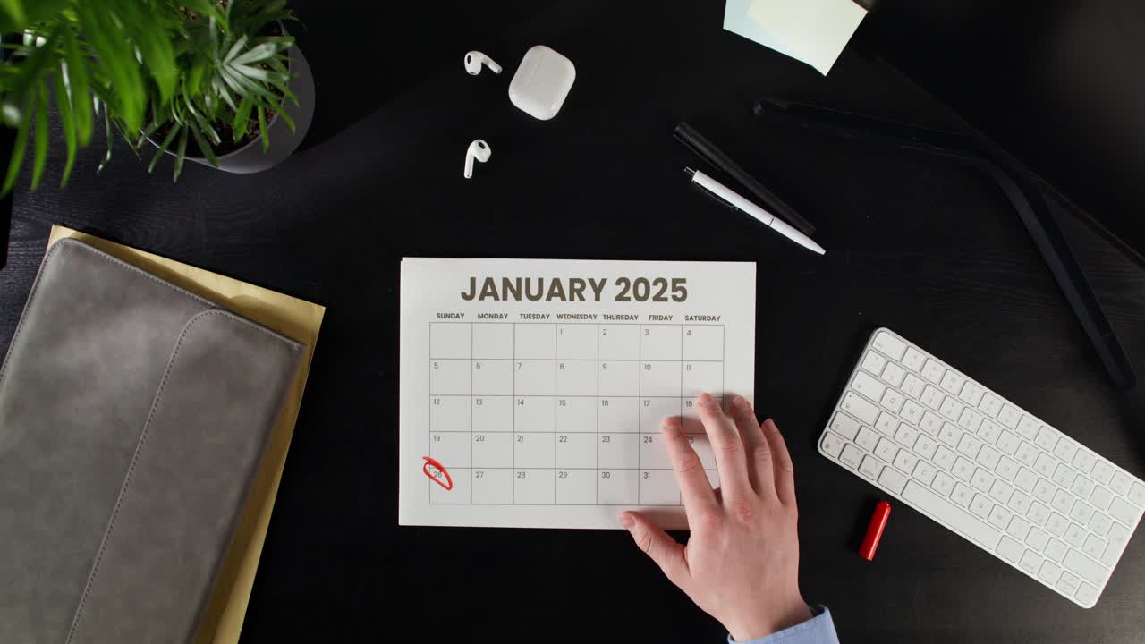 Person Planning January 2025 Schedule