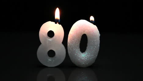 eightieth birthday candles