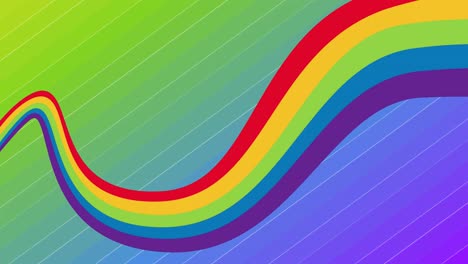 animación del arco iris sobre el fondo del gradiente.