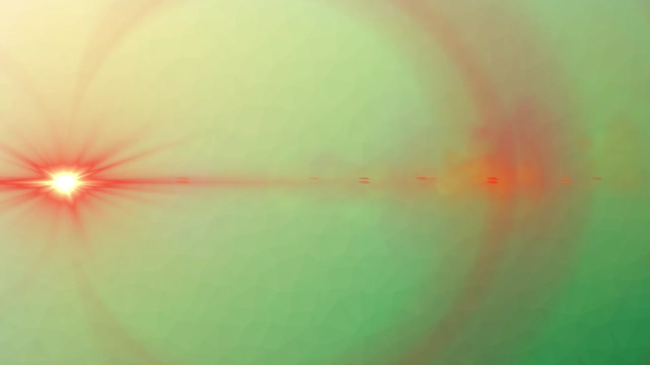 animación de textos de conceptos empresariales que forman un cerebro humano y un punto de luz roja sobre fondo verde