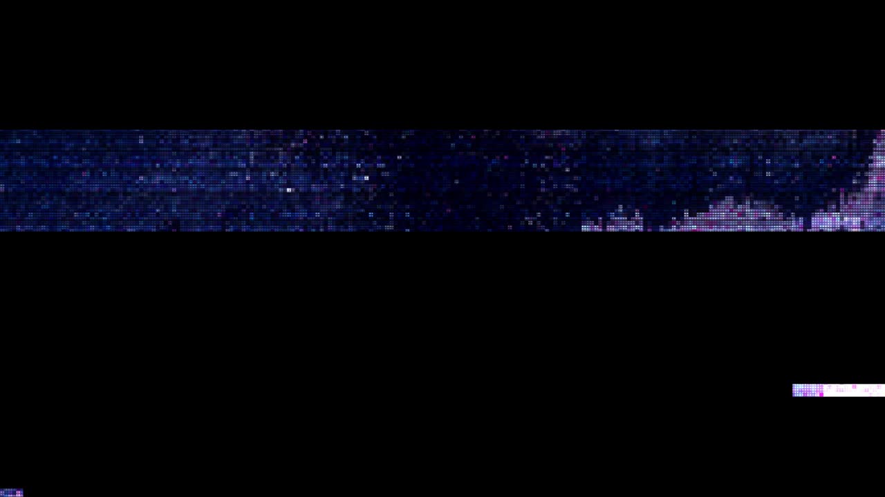 diseño único ruido de píxeles digitales error de fallo daño de video, pantalla negra - uso para composición vfx o edición.
