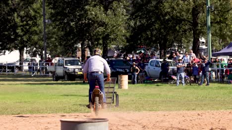 rider performs stunts in front of crowd