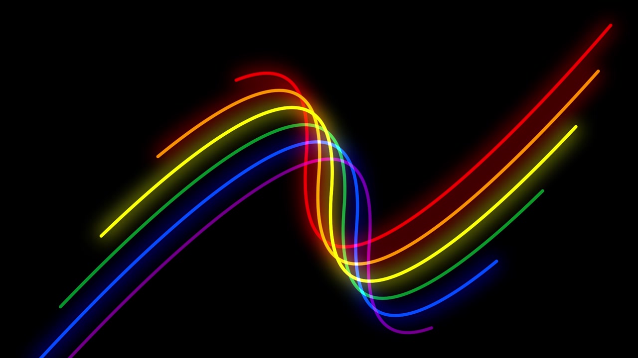 LGBT rights abstract lines on black background