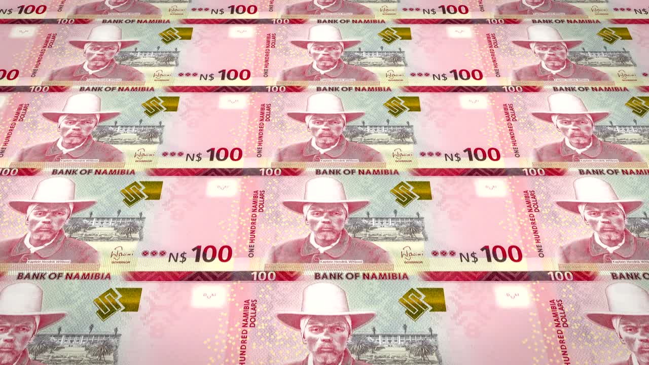 100 나미비아 달러 지폐, 현금, 루프