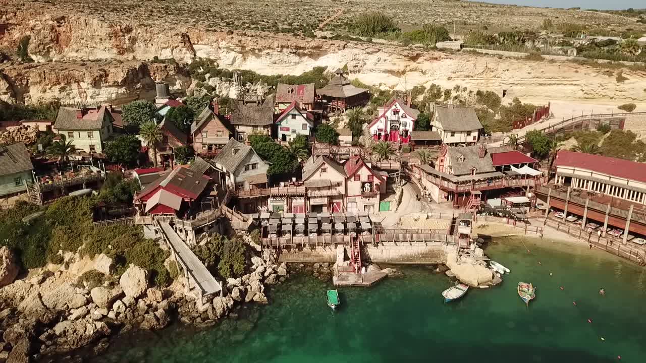 유명한 영화 장면의 마을, 뽀빠이, 몰타의 뽀빠이 마을로 명명