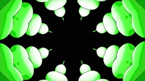 abstract green geometric pattern