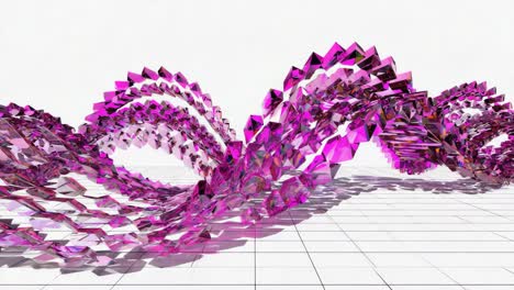 abstract crystal dna helix