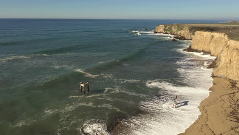 remains of old pier in davenport, california