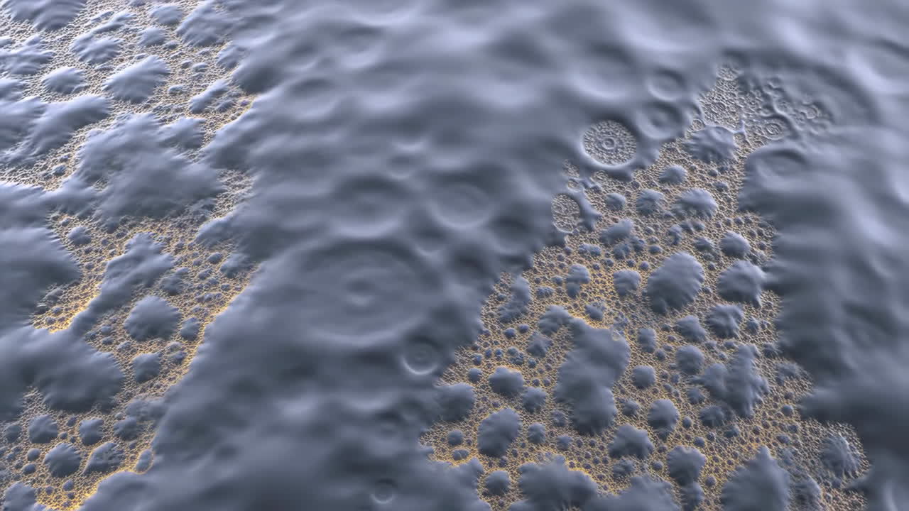 Abstract Bumpy Gold and Grey Textured Fractal