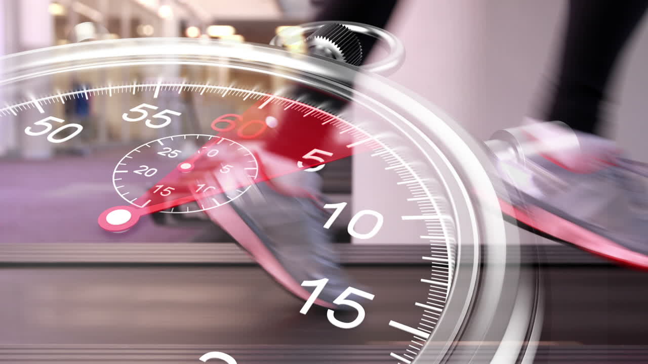 스워치 그래픽 트레드밀에서 달리기