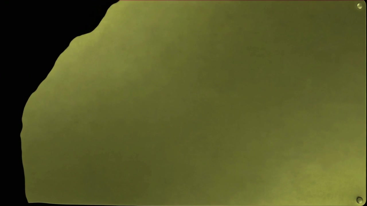 A Golden Metal Plate Peeling Away to Reveal a Black Background