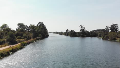 Ponte-de-Lima-Portugal-and-surrounding-area,-drone-footage