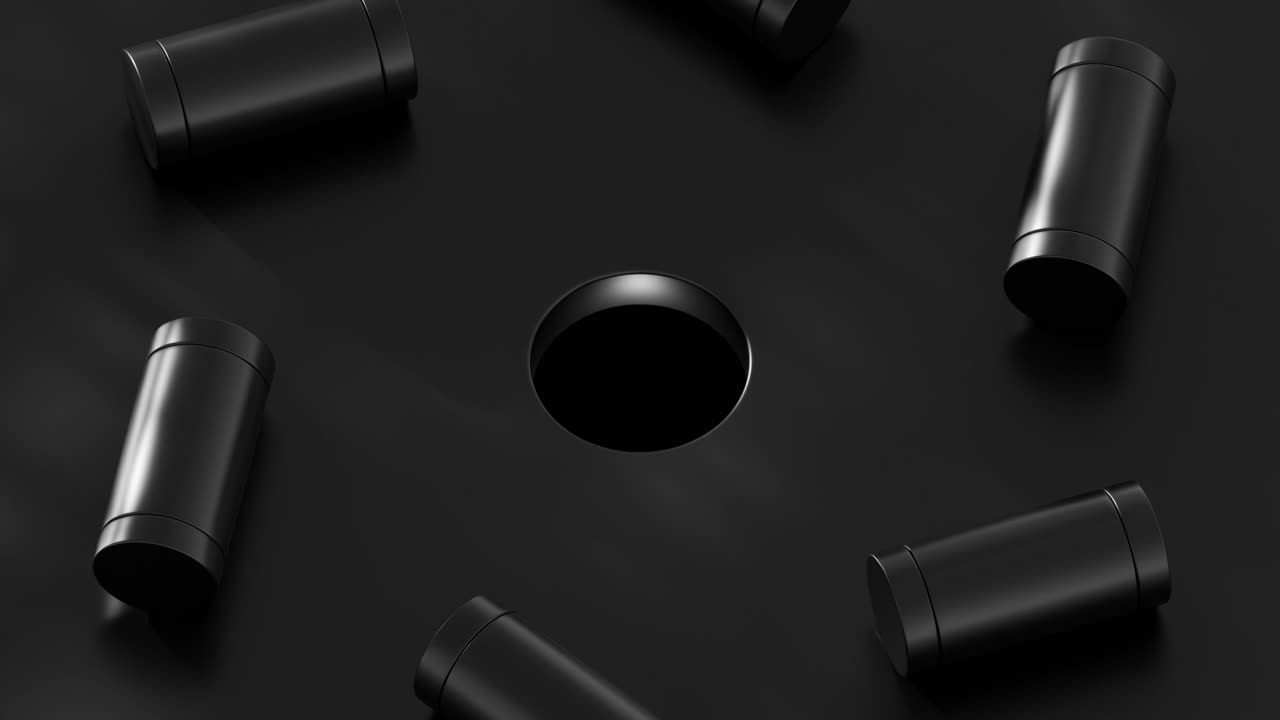 Abstract Black Cylinders with Central Hole
