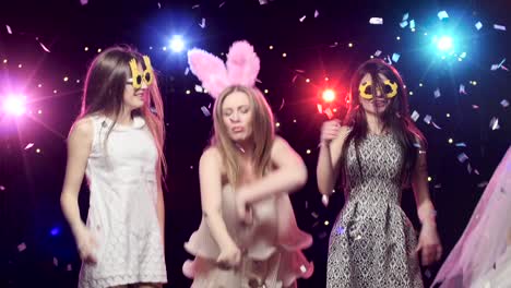 girls having fun at a party