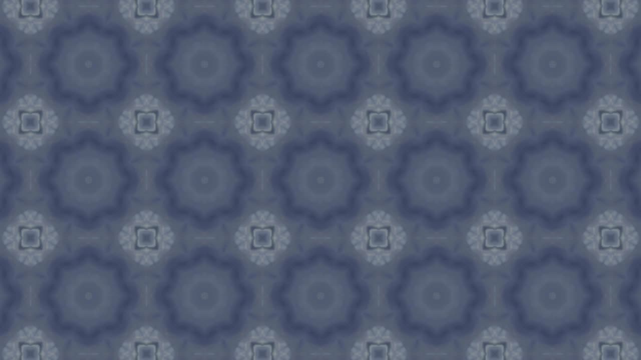 Abstract Kaleidoscope Movement Geometric Circle and Star Shapes