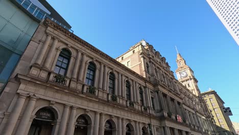 melbourne city street view with buildings and landmarks