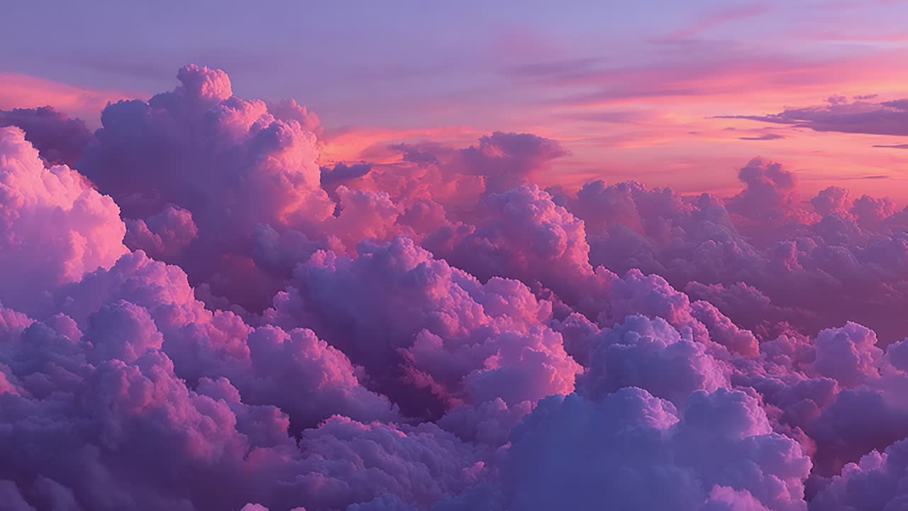 Tramonto mozzafiato su nuvole colorate: un viaggio visivo attraverso il cielo maestoso della natura e un orizzonte sereno.