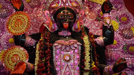 Diwali-is-one-of-the-biggest-festival-in-India,-Kali,-one-of-the-deities-of-Hindus,-is-worshiped-in-this-festival