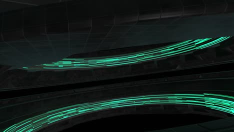 abstract creative sci-fi, hi-tech studio, circular rotating stage concept. neon platform, futuristic 3d rendering.
