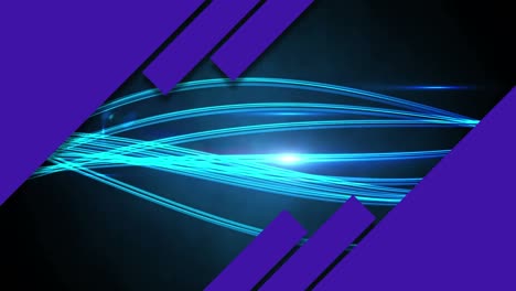 animation of blue panels over neon blue panels