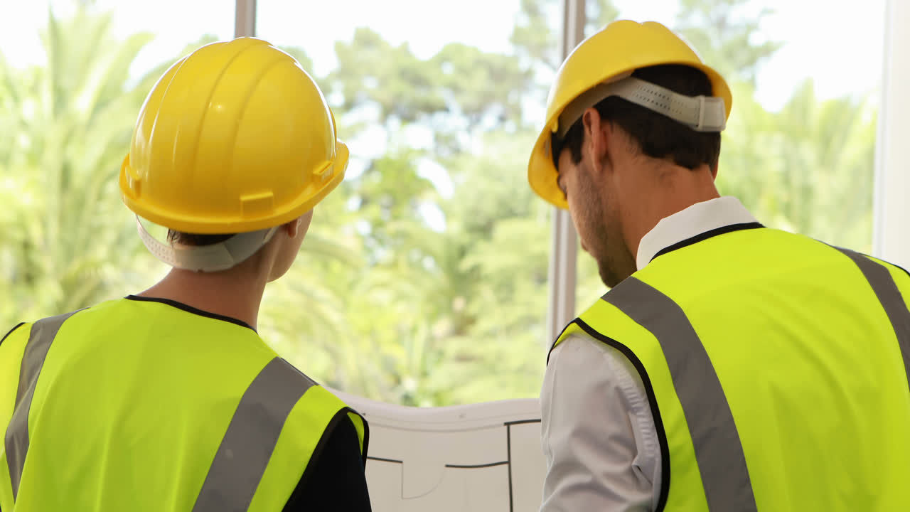 arquitectos discutiendo sobre el plan 4k