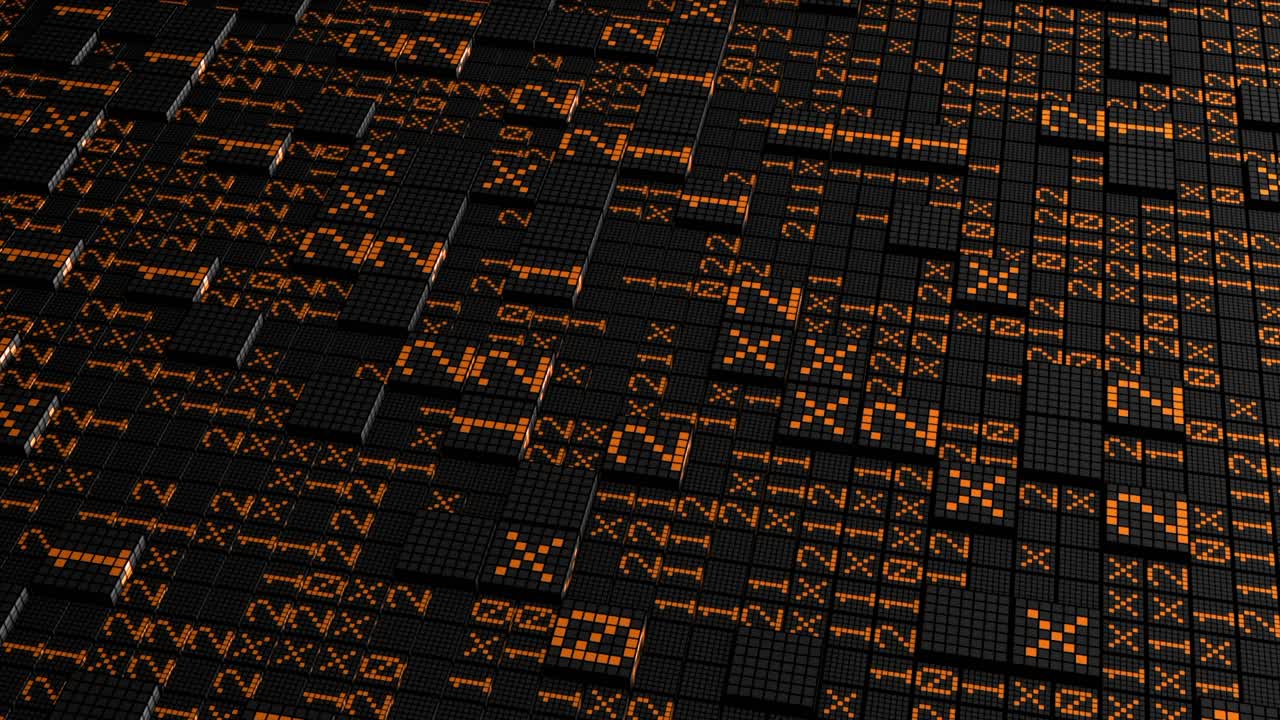 arrière-plan numérique abstrait avec code binaire et motif de grille