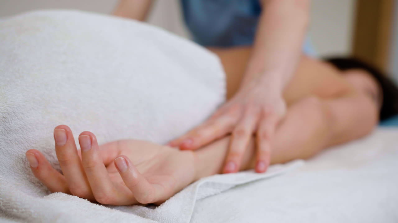 Woman receiving a massage
