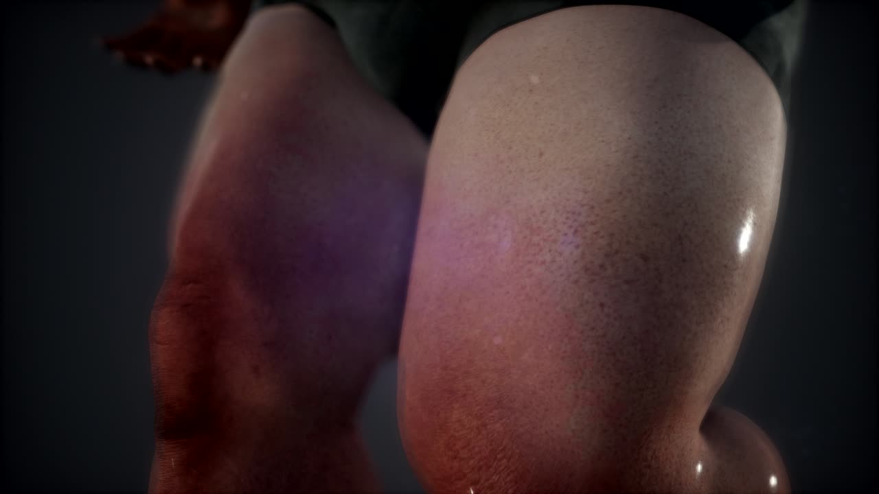 hombre gordo posando en el estudio