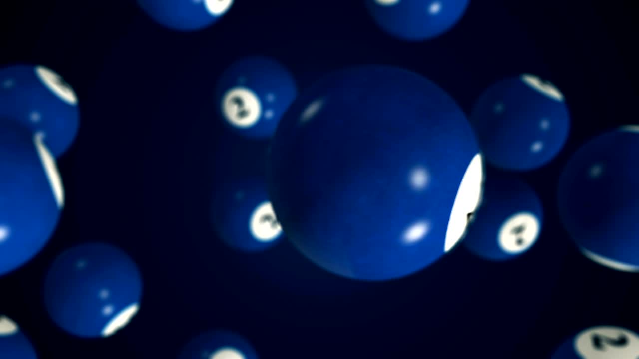 마 매트 알파 채널과 함께 회전하는 빌리어드 공 - 원활한 루프 - 스 비디오